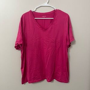 Lands end relaxed fit v-neck short sleeved shirt